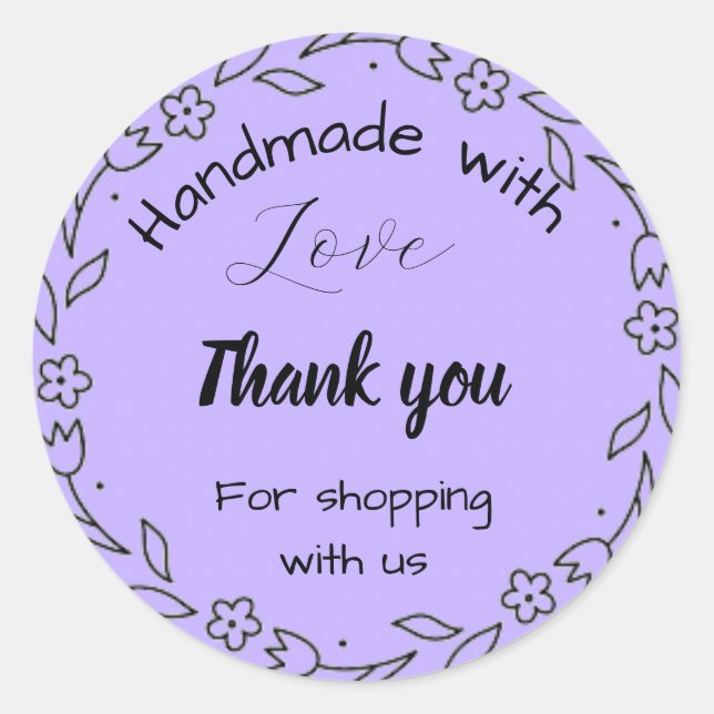 Adesivo Redondo Vinhetas de negócios (Frente)