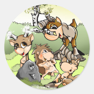 Adesivo Redondo Vinhetas de Páscoa