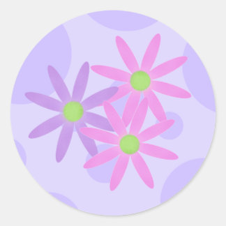 Adesivo Redondo Vinhetas de Primavera bonito