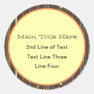 Adesivo Redondo Vinhetas de proteção para jardim