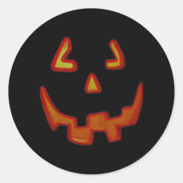 Adesivo Redondo Vinhetas De Pumpkin