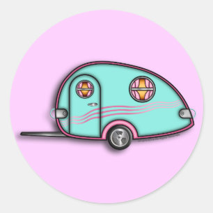 Adesivo Redondo Vinhetas de Reboque RV