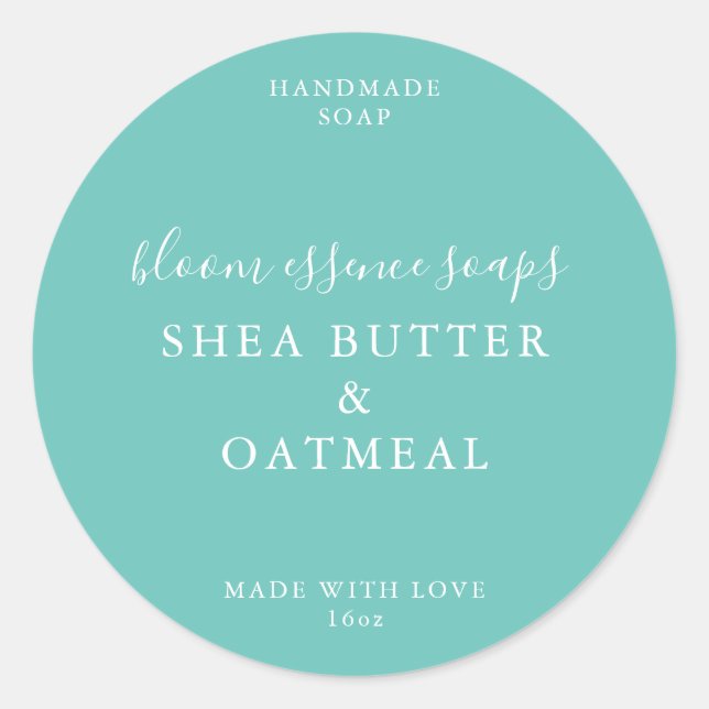 Adesivo Redondo Vinhetas de sabão (Frente)