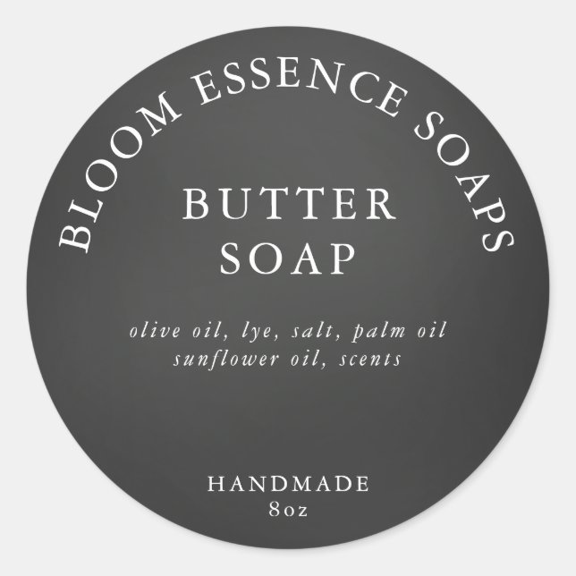 Adesivo Redondo Vinhetas de sabão (Frente)