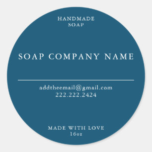 Adesivo Redondo Vinhetas de sabão