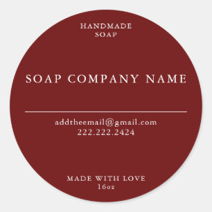 Adesivo Redondo Vinhetas de sabão