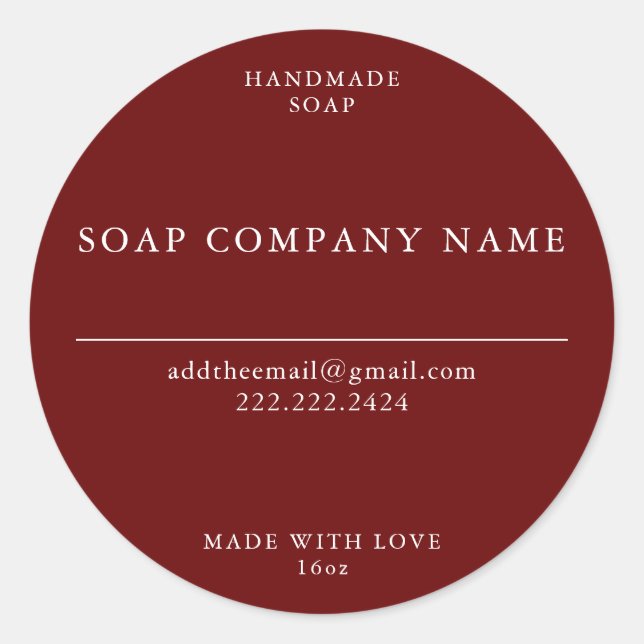 Adesivo Redondo Vinhetas de sabão (Frente)