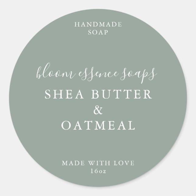 Adesivo Redondo Vinhetas de sabão (Frente)