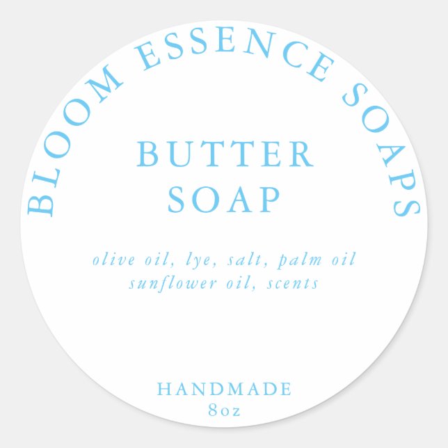 Adesivo Redondo Vinhetas de sabão (Frente)