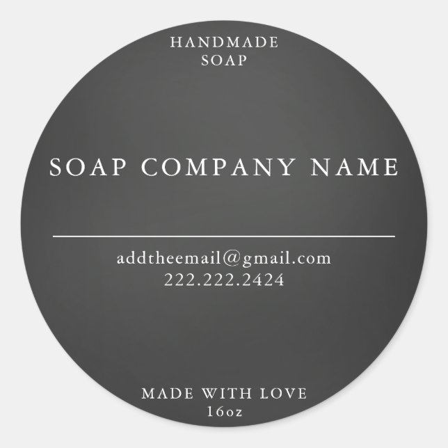 Adesivo Redondo Vinhetas de sabão (Frente)