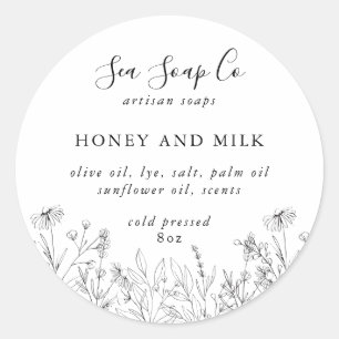 Adesivo Redondo Vinhetas de sabão