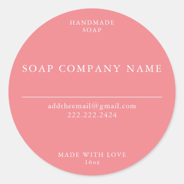 Adesivo Redondo Vinhetas de sabão (Frente)