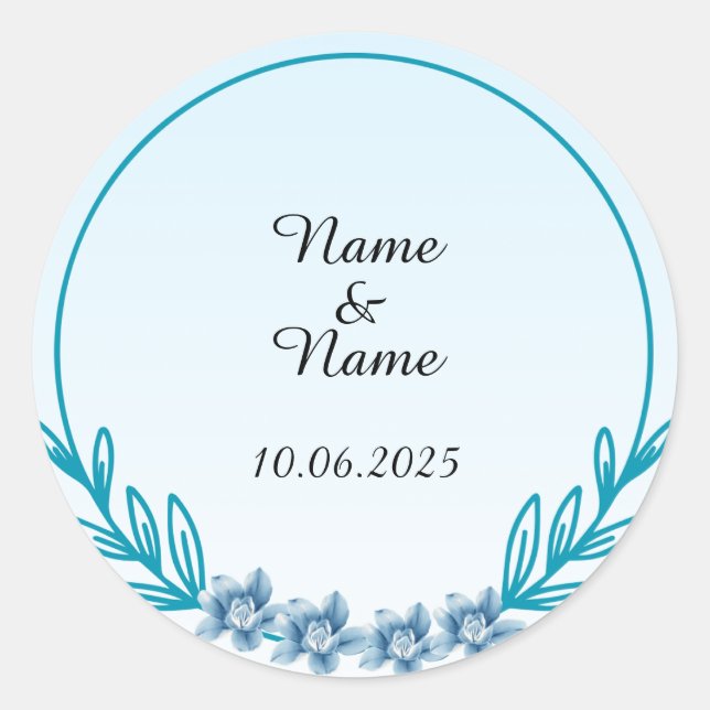 Adesivo Redondo Vinhetas de sabor de castigo (Frente)