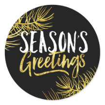 Vinhetas de saudações da Dourada Glitter Season