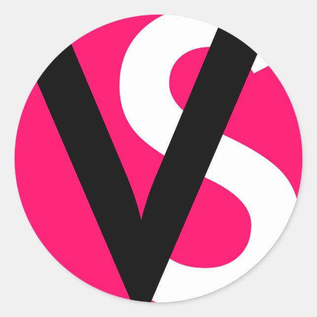 Adesivo Redondo Vinhetas de selagem de envelopes monogramas (Frente)