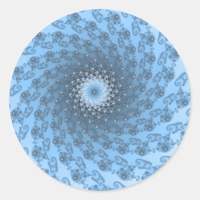 Adesivo Redondo Vinhetas de Tempestade (Frente)