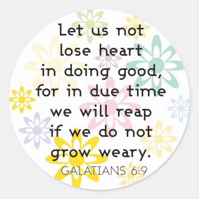 Adesivo Redondo Vinhetas de Tempo Devido (Frente)