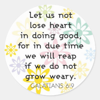 Adesivo Redondo Vinhetas de Tempo Devido