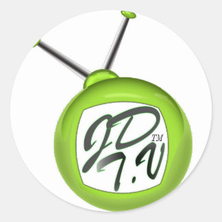 Adesivo Redondo Vinhetas de TV JDs