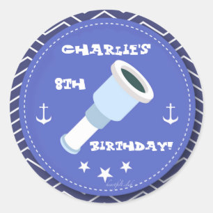 Adesivo Redondo Vinhetas de vidro