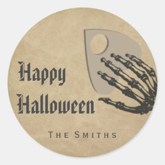 Adesivo Redondo Vinhetas de vintage