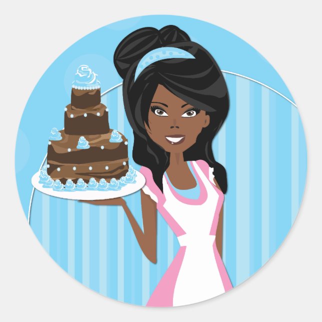 Adesivo Redondo Vinhetas Decorativas (Frente)