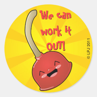 Adesivo Redondo Vinhetas do êmbolo