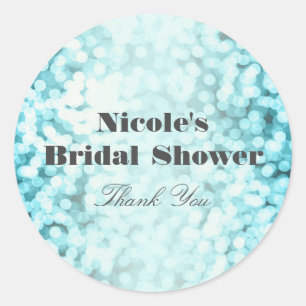 Adesivo Redondo Vinhetas do Glamp com Luzes Estimulantes Azuis