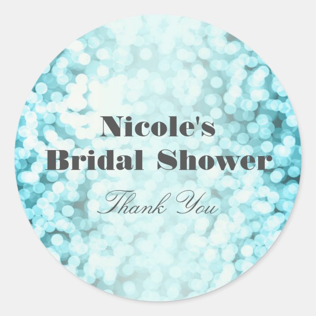 Adesivo Redondo Vinhetas do Glamp com Luzes Estimulantes Azuis (Frente)