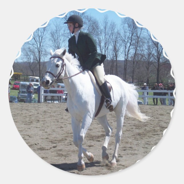 Adesivo Redondo Vinhetas do Horso Show (Frente)