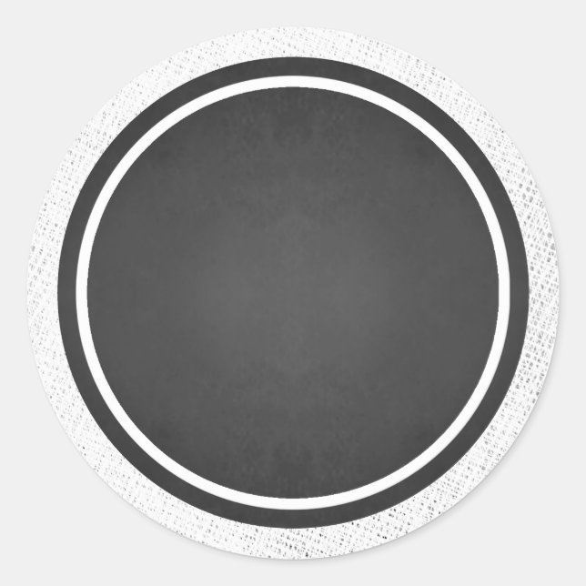 Adesivo Redondo Vinhetas do quadro de reentrâncias do Vazio person (Frente)