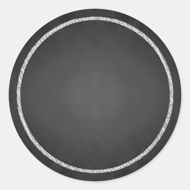 Adesivo Redondo Vinhetas do quadro de reentrâncias do Vazio person (Frente)