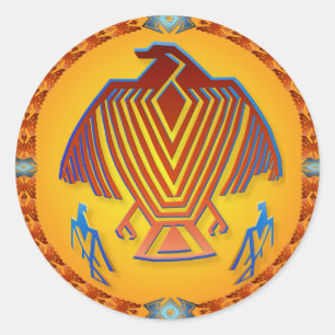 Adesivo Redondo Vinhetas do Thunderbird