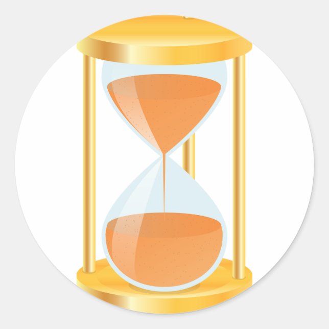 Adesivo Redondo Vinhetas Douradas (Frente)