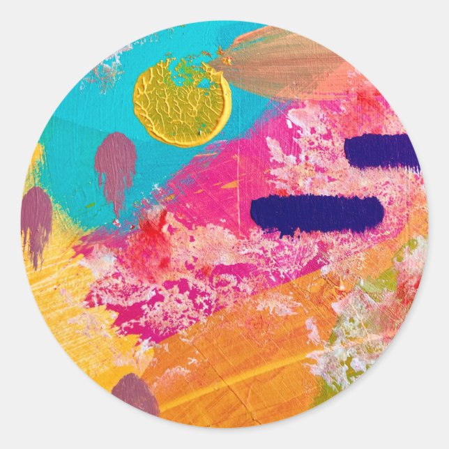 Adesivo Redondo Vinhetas e focas no Design feliz dia a dia (Frente)