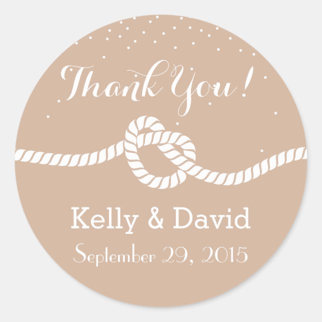 Adesivo Redondo Vinhetas-favoritas do Nate Neutral Elegante (Frente)