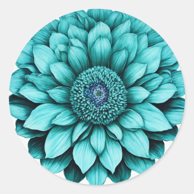 Adesivo Redondo Vinhetas Florais Elegantes (Frente)