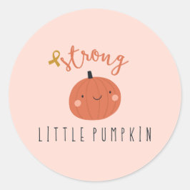 Adesivo Redondo Vinhetas fortes de cancer de infantoche