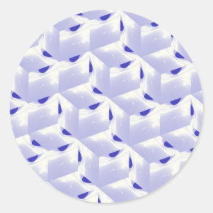 Adesivo Redondo Vinhetas Fractais legal