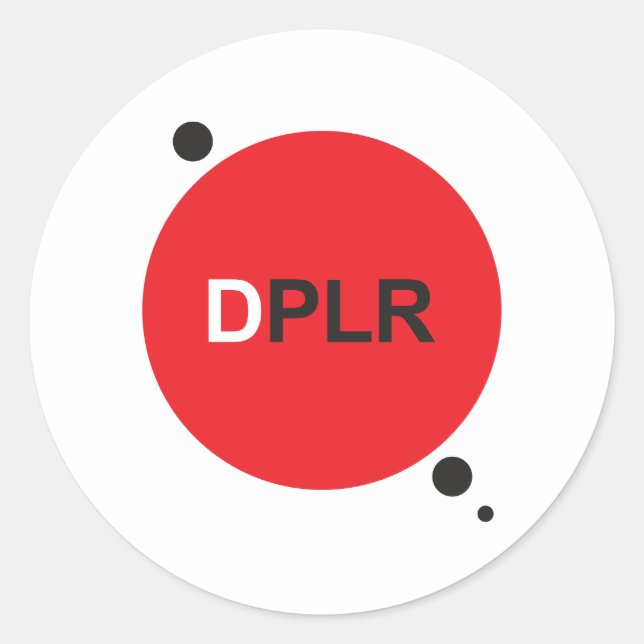 Adesivo Redondo Vinhetas grandes (Frente)