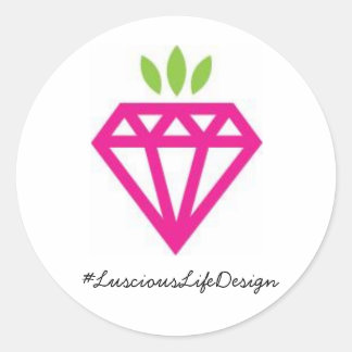 Adesivo Redondo Vinhetas Lusciosas de Design