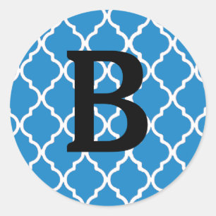 Adesivo Redondo Vinhetas Monogramas