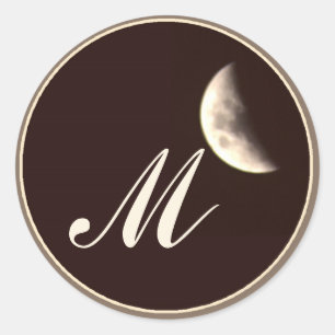 Adesivo Redondo Vinhetas Monogramas