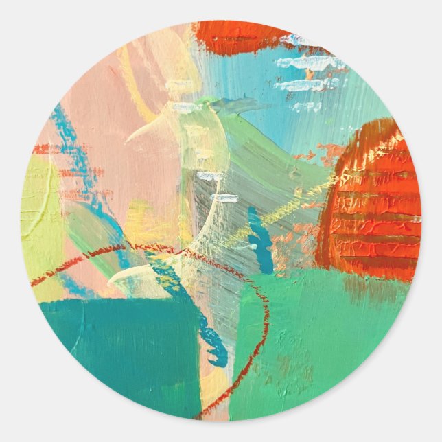 Adesivo Redondo Vinhetas na Design de playground (Frente)