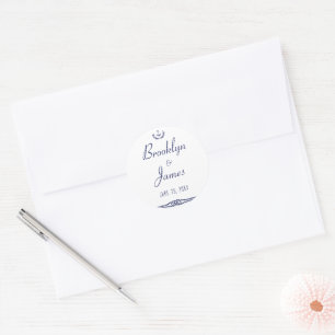 Adesivo Redondo Vinhetas Náuticas Redondas Com Âncoras