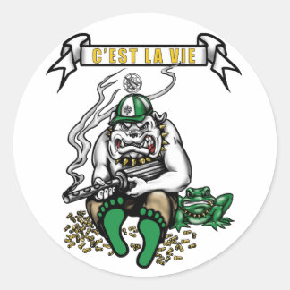 Adesivo Redondo Vinhetas Oval