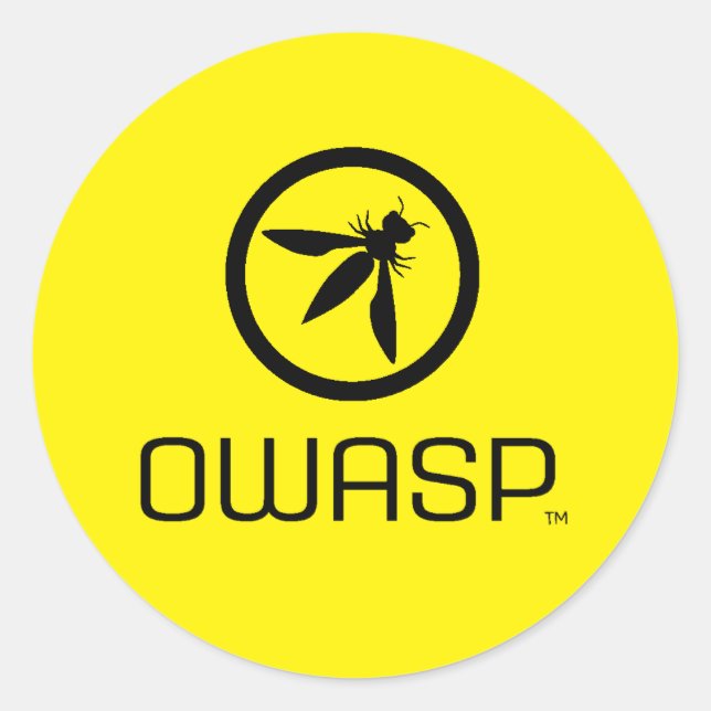 Adesivo Redondo Vinhetas OWASP (Frente)