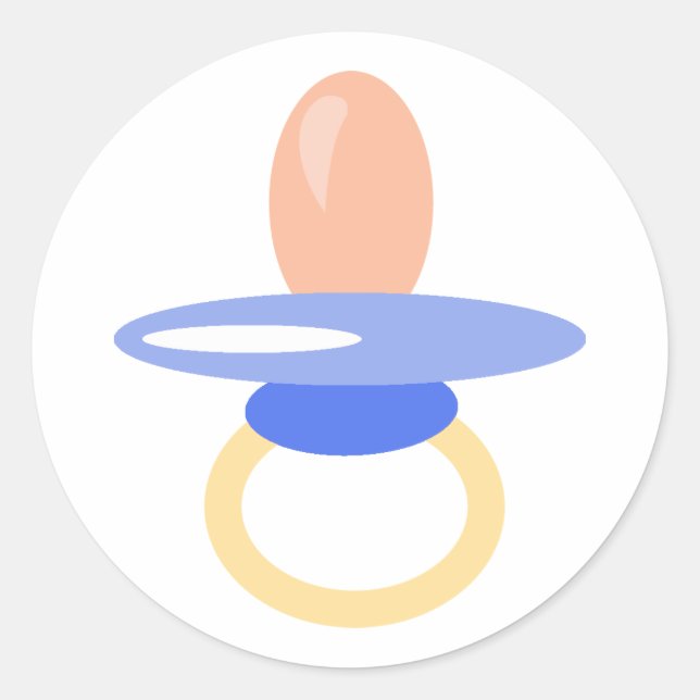 Adesivo Redondo Vinhetas Pacificadoras do Baby Boy (Frente)