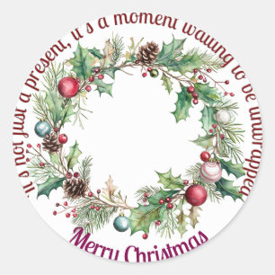 Adesivo Redondo Vinhetas para embalagem de presentes