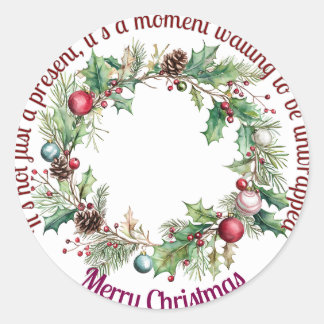 Adesivo Redondo Vinhetas para embalagem de presentes